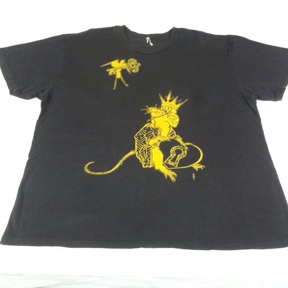 PAINFUL PLEASURES TATTOO SUPPLY RAT KING - BLACK XL T-SHIRT L222 (HOLES C PICS) - Picture 2 of 13